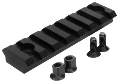 TacFire KeyMod Picatinny Rail, 3 in., 7 Slots, Black