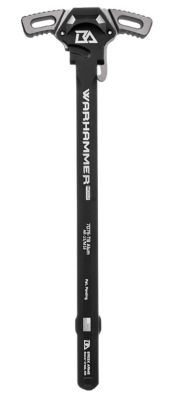 Breek Arms Warhammer Mod2 Charging Handle for Mil Spec AR-15/M16 Rifles, Ambidextrous, Gray, Anodized, 7075-T6 Aluminum