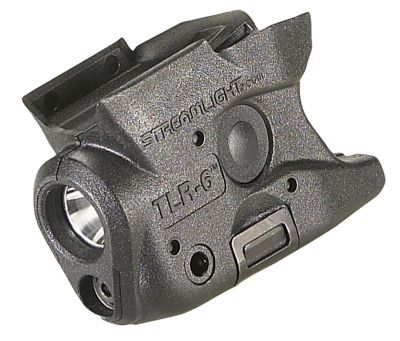 Streamlight TLR-6 Gun Light for Smith & Wesson M&P Shield, Black, 100-Lumen, White LED/Red Laser