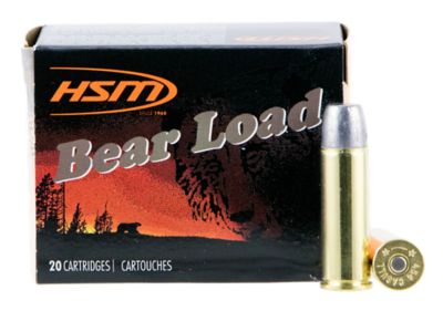 HSM Bear Load .454 Casull 325-Grain Wide Flat Nose Handgun Ammunition, 20 Rounds