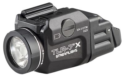Streamlight TLR-7X Ultralight Gun Light for Glock Gen 4/5, USB, Black Anodized, 500-Lumen, White LED