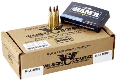 Wilson Combat HAM'R .300 HAM'R 150-Grain Speer Boat Tail Soft Point Rifle Ammunition, 20 Rounds