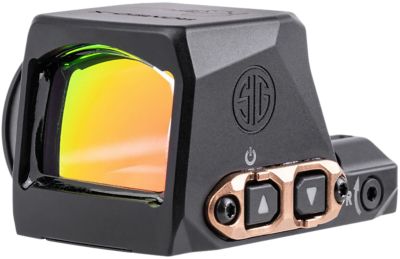 Sig Sauer Electro-Optics ROMEO-X Enclosed Red Dot Reflex Sight, 1x 24mm, 2 MOA Dot/65 MOA Circle, Black/Rose Gold