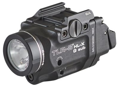 Streamlight TLR-8 Gun Light for Springfield Hellcat, Black, Aluminum, 500-Lumen, Green Laser