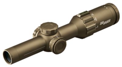 Sig Sauer Electro-Optics 1-6x 24mm Tango6T Rifle Scope, 30mm Tube, Illuminated Horseshoe Dot 5.56/7.62 Reticle, Flat Dark Earth