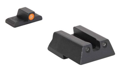 Mepro USA Hyper-Bright Sight Set for HK VP9/HK45/HK45C, Green Tritium Orange Outline Front, Green Tritium Black Outline Rear