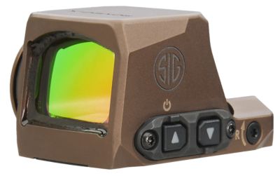 Sig Sauer Electro-Optics Romeo-X Compact Red Dot Sight, 1x 24mm, 2 MOA Dot/32 MOA Circle, Fits Sig P365, Flat Dark Earth