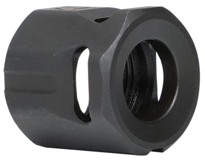 Strike Industries Micro Threaded Compensator for 9mm/357 SIG, 1/2 in. x 28 Thread, 0.64 in. OAL, Black, Steel