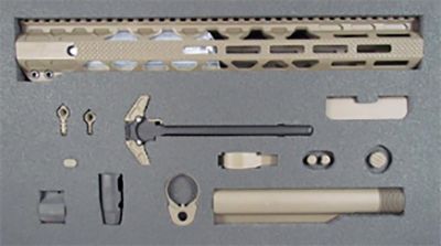 Timber Creek Outdoors Greyman Complete Build Kit for AR-15 Rifle, Desert