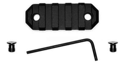 GrovTec KeyMod Rail, 2.2 in., Black Anodized, Aluminum