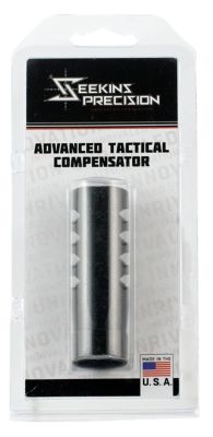 Seekins Precision ATC Muzzle Brake for AR-10, 7.62x51mm NATO, 5/8 in. x 24 Thread, Black, Melonite, 416R Stainless Steel