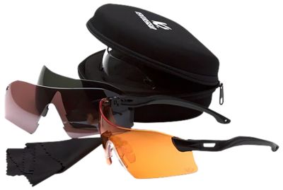 Pyramex Safety Adult Drop Zone Anti-Fog Multi-Lens Shooting Glasses Kit