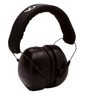 Pyramex Safety Venture Gear V80 Over-the-Head Earmuffs and Foam Earplugs Set, 58 dB Noise Reduction Rating, Black, 1 Pair