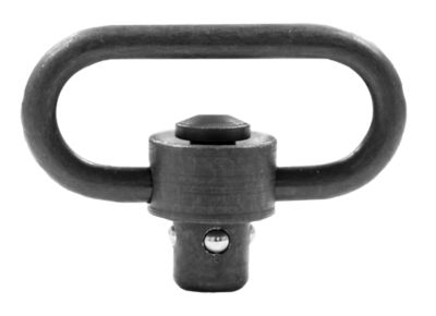 GrovTec Heavy Duty Push Button Swivel, 1.5 in., Black Phosphate, Steel
