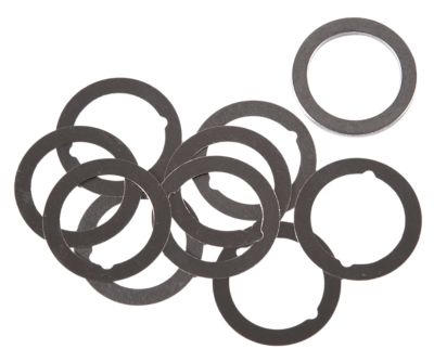 Dead Air Shim Kit, 1/2 in. x 28 Thread, 3 Different Shim Thicknesses Included (.004 in., .006 in., .060 in.)