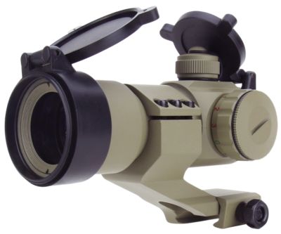 TacFire Dual Illuminated Red/Green Dot Sight, 1x 30 mm, 2 MOA Dot, Tan