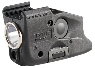 Streamlight TLR-6 HL Gun Light for Glock Gen 3/4/5, Black, 300-Lumen, White LED/Red Laser
