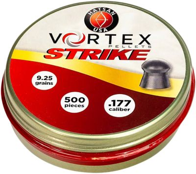 Hatsan USA Vortex Strike .177 Lead Domed Pellets, 500 ct.
