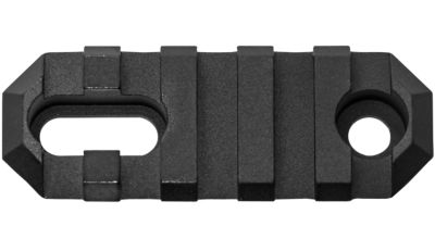 GrovTec Stock Rail, 2.2 in., Black Anodized, Aluminum