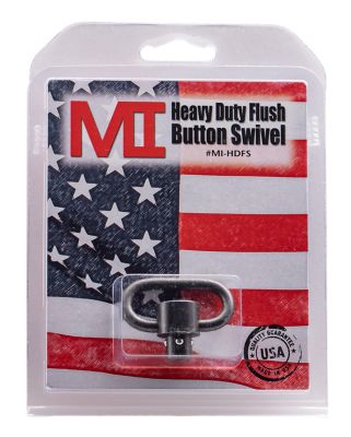 Midwest Industries Heavy-Duty Swivel 1.25 in. Quick Detach/Push Button Black Manganese Phosphate Steel
