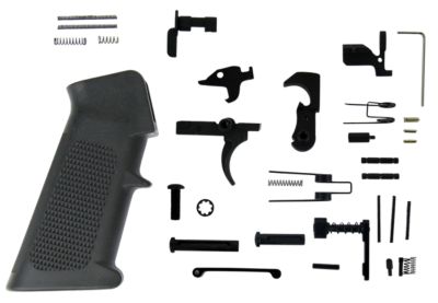 TacFire AR-15 Parts Kit for AR-Platform, Black, A2 Grip