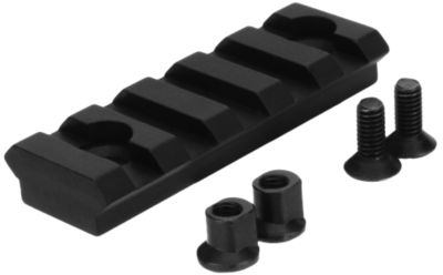 TacFire Picatinny Rail, KeyMod 2 in., 5 Slots, Black