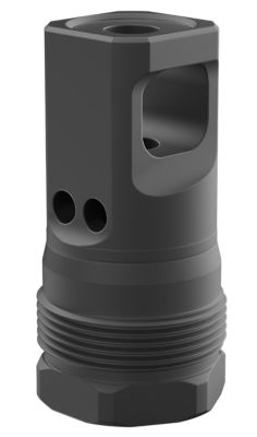 Breek Arms Echo Single Port Plan B Muzzle Brake, 30 Cal, 5/8 in. x 24 Thread, Black, Nitride, Steel