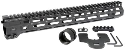 Midwest Industries M-Series Rail for AR-15, 14 in., 6061 Aluminum, Black Hard Coat Anodized