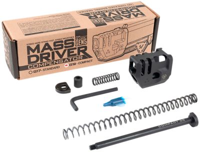 Strike Industries Mass Driver Compensator for Glock 19 Gen5, 9mm, Black