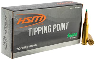 HSM Tipping Point .30-06 Springfield 165-Grain Hornady SST Rifle Ammunition, 20 Rounds