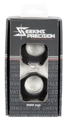 Seekins Precision Scope Rings, 30mm Tube, High, Picatinny Rail, Matte Black, Aluminum