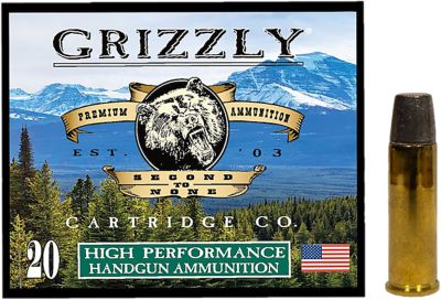Grizzly Ammo .41 Magnum 265-Grain Wide Flat Nose Gas Check Handgun Ammunition, 20 Rounds
