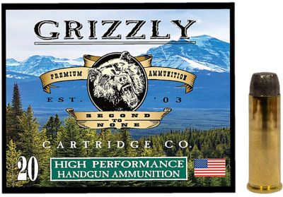 Grizzly Ammo .41 Magnum 250-Grain Wide Flat Nose Gas Check Handgun Ammunition, 20 Rounds