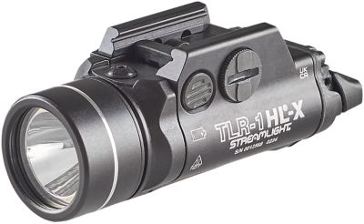 Streamlight 6000 Series TLR-1 HL-X Gun Light, Black, Aluminum, 1,500-Lumen
