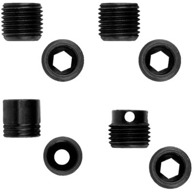 GrovTec Heavy Duty Push Button Bases, Black, Steel To Stock Mount (2), 1-Pack