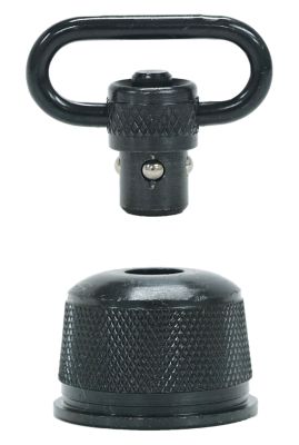 GrovTec Mag Cap for Remington 870 Express Shotguns 1 in., Push Button, Black Oxide, 12 Gauge Steel