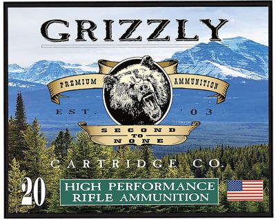 Grizzly Ammo .45-70 Government 525-Grain Full Metal Jacket Flat Point Rifle Ammunition, 20 Rounds