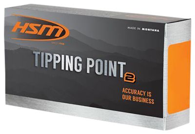 HSM Tipping Point 6.5x55mm Swedish 140-Grain Hornady SST Rifle Ammunition, 20 Rounds