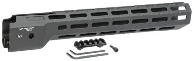 Midwest Industries Combat Handguard for Ruger PC9, 14 in., M-LOK, Black Hardcoat Anodized, 6061-T6 Aluminum