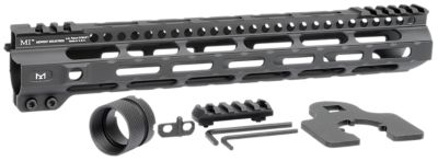 Midwest Industries Combat Lightweight Handguard for AR-15, 12.625 in., Picatinny/M-LOK, Black Hardcoat, Aluminum/Polymer
