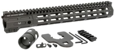 Midwest Industries Night Fighter Rail Kit, 13.50 in., M-LOK, Includes Barrel Wrench, Nut, & 5 Slot Rail, Black Hardcoat Anodized