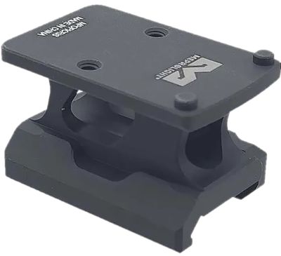 Mepro USA Picatinny Riser, Matte Black, Aluminum, RMR Footprint Mount, 901141045
