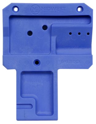 Midwest Industries Lower Receiver Block for Mil-Spec AR-15 Lower, Blue, Polymer