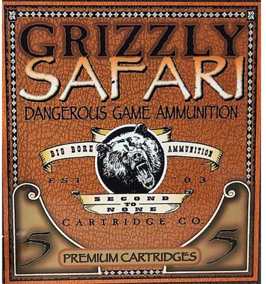 Grizzly Ammo .416 Rigby 400-Grain Solid Brass Rifle Ammunition, 5 Rounds