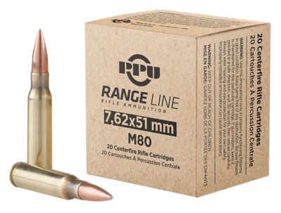 TR&Z 7.62x51mm NATO 145-Grain Full Metal Jacket Boat Tail Rifle Ammunition, 20 Rounds