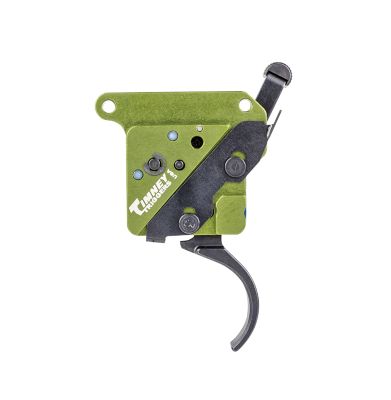 Timney Triggers Elite Hunter Curved Trigger for Remington 700, 3 lb. Draw, Right, Black/Green, Steel w/Aluminum Housing
