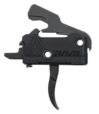 Rise Armament RA-140 Super Sporting Single-Stage Curved Trigger for AR-Platform, 3.50 lb. Draw, Right, Black Anodized