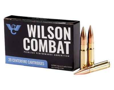 Wilson Combat .300 AAC Blackout 220-Grain Hollow Point Boat Tail Rifle Ammunition, 20 Rounds