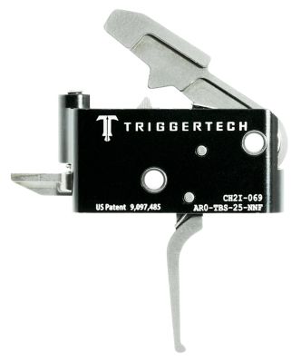 TriggerTech Adaptable Primary Two-Stage Flat Trigger for AR-15, 2.50-5 lb. Draw, Aluminum