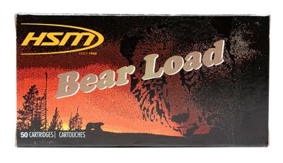 HSM Bear Load .45 Colt 325-Grain Wide Flat Nose Handgun Ammunition, 50 Rounds